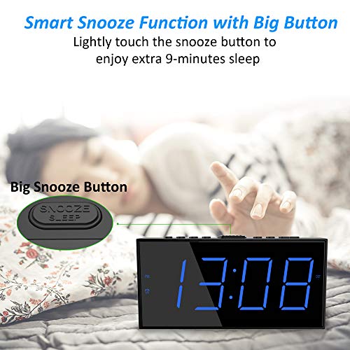 Roxicosly Super Loud Alarm Clock with Bed Shaker, Vibrating Alarm Clock for Heavy Sleepers Hearing Impaired - The Gadget Collective