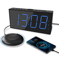 Roxicosly Super Loud Alarm Clock with Bed Shaker, Vibrating Alarm Clock for Heavy Sleepers Hearing Impaired - The Gadget Collective