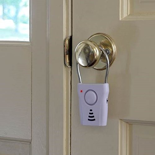 SABRE Door Handle Alarm – 110dB Door Alarm for Home Security – Audible up to 600 Feet (185M) Away – Vibration-Triggered Security Alarm Sounds when Doo - The Gadget Collective