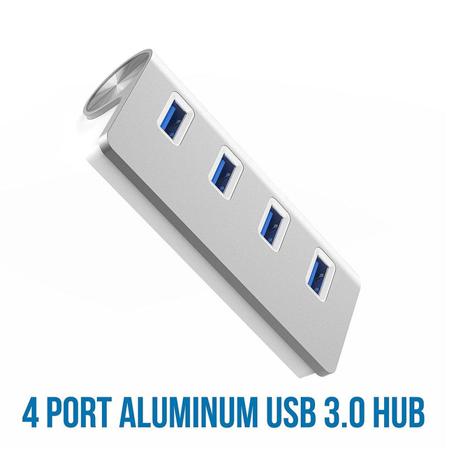 Sabrent Premium 4 Port Aluminum USB 3.0 Hub for Mac or PC - The Gadget Collective