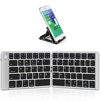 Samsers Foldable Bluetooth Keyboard - Portable Wireless Keyboard with Stand Holder, Rechargeable Full Size Ultra Slim Folding Keyboard Compatible iOS - The Gadget Collective