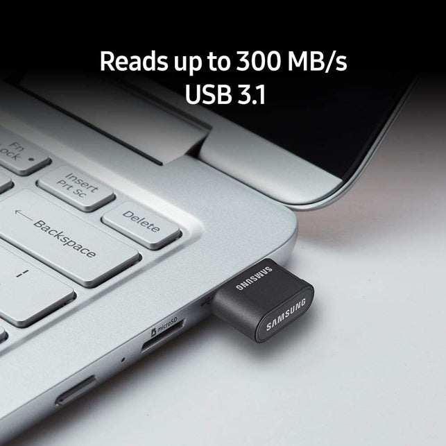 Samsung FIT Plus USB 3.1 Flash Drive 128GB - 300MB/s (MUF-128AB/AM) - The Gadget Collective