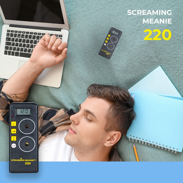 Screaming Meanie 220 Alarm Clock and Timer | Extremely Loud for Deep Sleepers | Multi-Purpose Clock | 3 Sound Levels | Assorted Colors - The Gadget Collective
