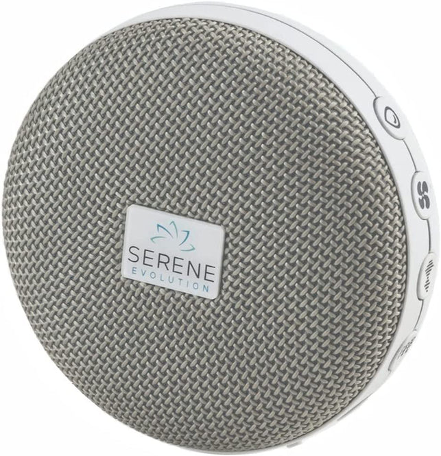 Serene Evolution 36 Sound Portable White Noise Machine for Adults, USB Rechargeable Sound Machine for Sleeping & Travel, Soothing Sleep Sounds Include Fan, Ocean, Pink & Brown Noise, Rain, Waterfall - The Gadget Collective