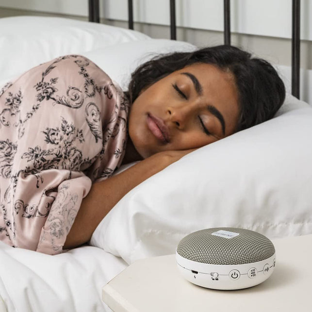 Serene Evolution 36 Sound Portable White Noise Machine for Adults, USB Rechargeable Sound Machine for Sleeping & Travel, Soothing Sleep Sounds Include Fan, Ocean, Pink & Brown Noise, Rain, Waterfall - The Gadget Collective