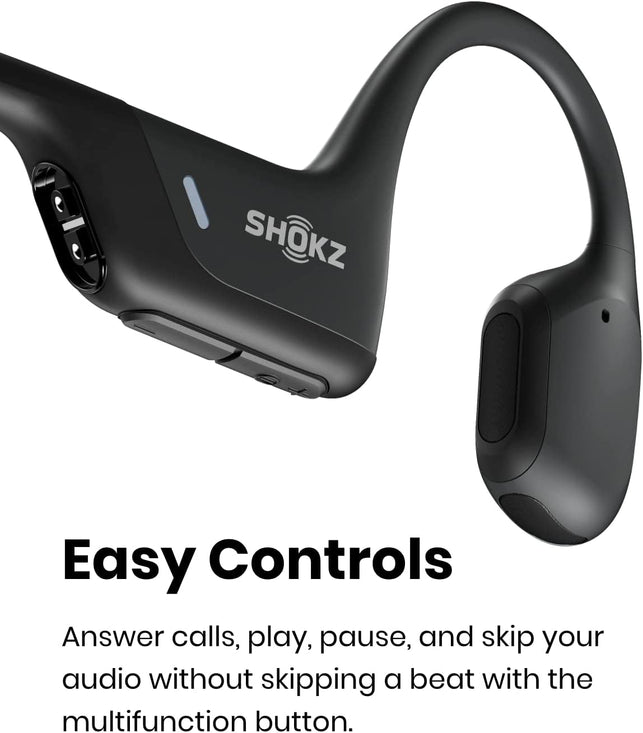 Shokz Openrun Pro Bone Conduction Sports Headphones, Open-Ear Sports Earphones with Mic, Bluetooth Wireless Bone Conduction Headset, IP55 Waterproof - The Gadget Collective