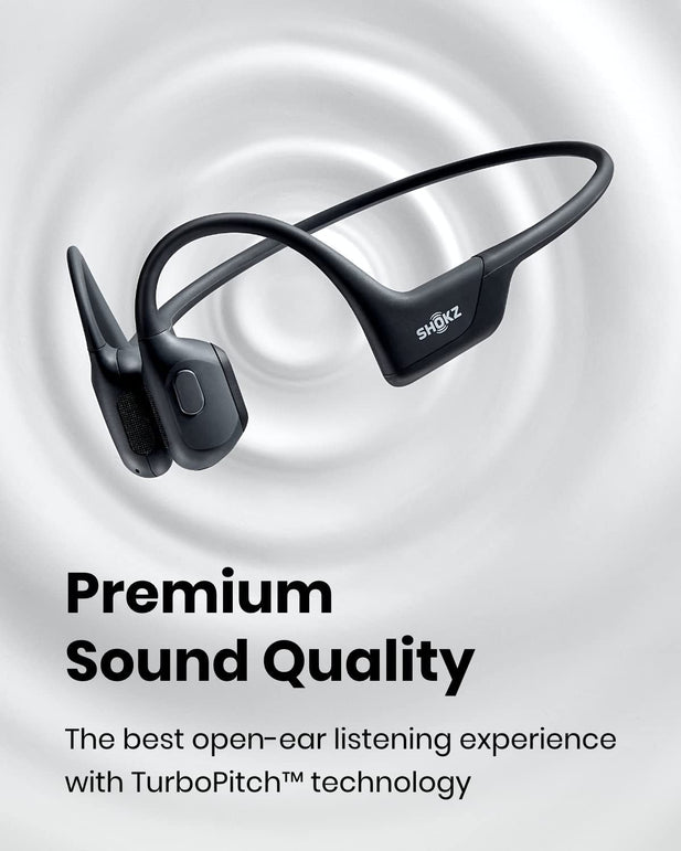 Shokz Openrun Pro Bone Conduction Sports Headphones, Open-Ear Sports Earphones with Mic, Bluetooth Wireless Bone Conduction Headset, IP55 Waterproof - The Gadget Collective