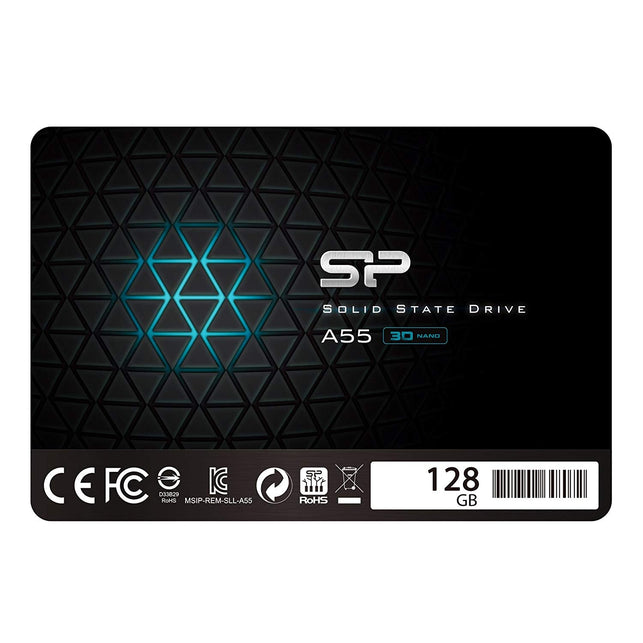 Silicon Power 128GB SSD 3D NAND A55 SLC Cache Performance Boost SATA III 2.5" 7mm (0.28") Internal Solid State Drive (SU128GBSS3A55S25AC) - The Gadget Collective