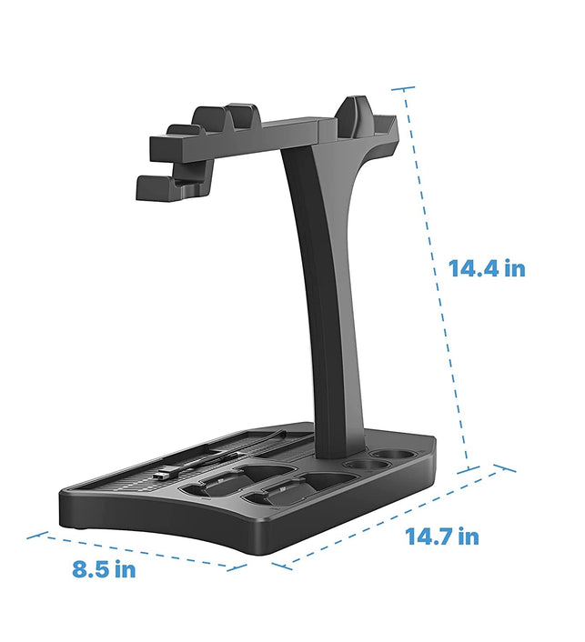 Skywin PS4 Controller Charger Station - Showcase, Cool, Charge, and Display Your PSVR Accessories - Compatible with Playstation. PS4 Cooling Station, PS4 Vertical Stand, PS4 Fan, PS4 Charging Station - The Gadget Collective