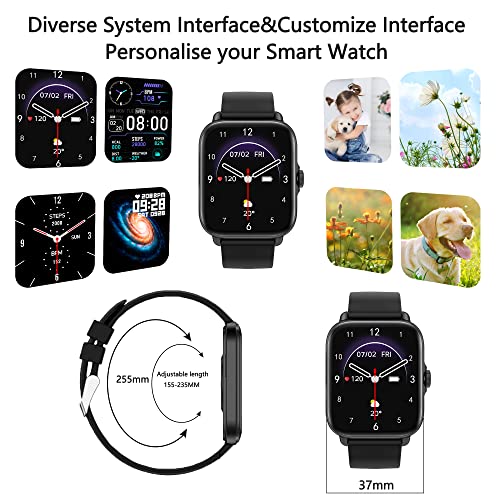 Smart Watch (Answer/Make Call), 1.7" Smartwatch Fitness Tracker for Android and iOS Phones with Heart Rate Sleep Tracking, 28 Sport Modes, Blood Oxygen, Ai Voice Control,Fitness Watch for Women Men - The Gadget Collective