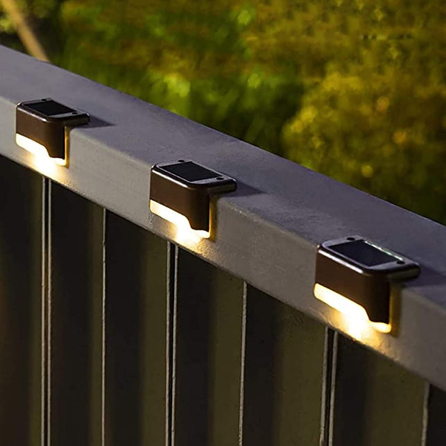 SOLPEX Solar Deck Lights Outdoor 16 Pack, Solar Step Lights Waterproof Led Solar Lights for Outdoor Stairs, Step , Fence, Yard, Patio, and Pathway(Warm White) - The Gadget Collective