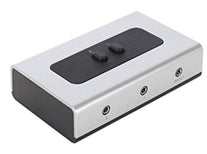 STEREO 2 PORT 3.5mm Manual Switch Box AUX Audio Speaker selector(Wall Mount Hole Built-in, wall or table available) - The Gadget Collective