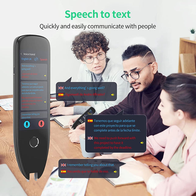 SVANTTO Pen Scanner, Text to Speech Device for Dyslexia, OCR Digital Highlighter Pen Reader, Exam Reading Pen for Students, Wireless Poliglu Language Translator Device - The Gadget Collective