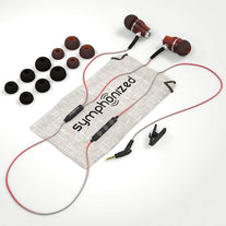 Symphonized NRG 3.0 Earbuds Headphones, Wood in-Ear Noise-isolating Earphones, Balanced Bass Driven Sound with Mic & Volume Control. - The Gadget Collective