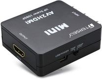 T Tersely RCA to HDMI, AV to HDMI, 1080P Mini RCA Composite CVBS Video Audio Converter Adapter Supporting PAL/NTSC for PC Laptop Xbox PS4 TV STB VHS V - The Gadget Collective