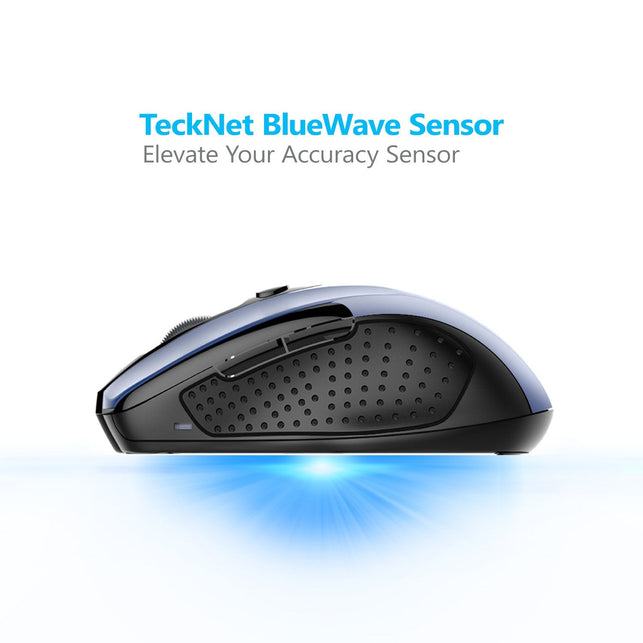 TeckNet Pro 2.4G Ergonomic Wireless Mobile Optical Mouse with USB Nano Receiver for Laptop,PC,Computer,Chromebook,Notebook,6 Buttons - The Gadget Collective