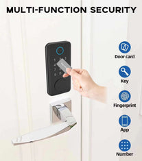 TEKXDD Smart Lock - 6 in 1 Touch with Bluetooth, Fingerprint Door Lock, Electronic Door Lock - The Gadget Collective