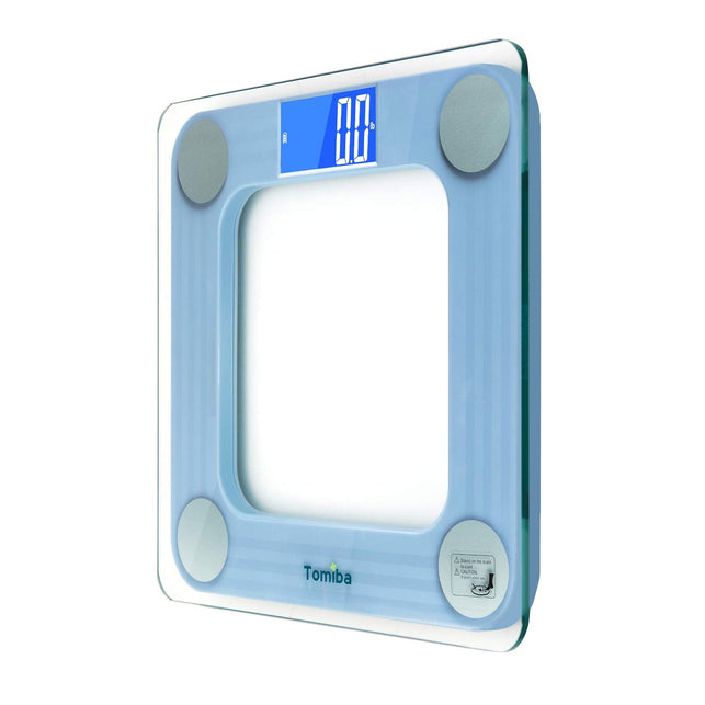 TOMIBA 550 Pounds Bathroom Scale High Precision Digital Body Weight with Step-On Technology and Easy-To-Read Backlit LCD - The Gadget Collective