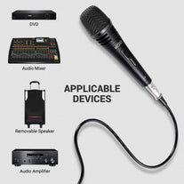 TONOR Dynamic Karaoke Microphone for Singing with 4.5m XLR Cable, Metal Handheld Mic Compatible with Karaoke Machine/Speaker/Amp/Mixer for Karaoke Sin - The Gadget Collective