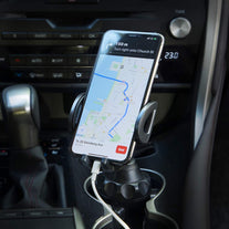 TOPGO Cup Holder Phone Mount, Cup Phone Holder for Car [Secure & Stable] Cup Holder Phone Holder Cell Phone Automobile Cradle for Iphone 14, Samsung and More Smart Phone -Black - The Gadget Collective