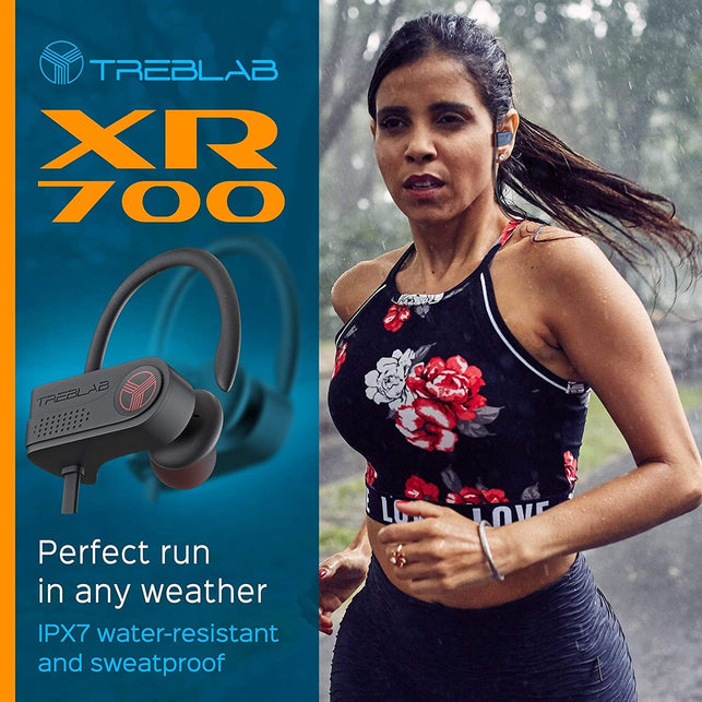 Treblab XR700 - Wireless Running Earbuds - Top Sports Headphones, Custom Adjustable Earhooks, Bluetooth 5.0 IPX7 Waterproof,Rugged Workout Earphones, - The Gadget Collective