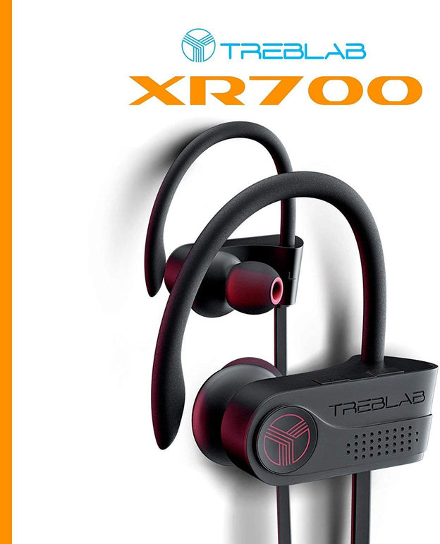 Treblab XR700 - Wireless Running Earbuds - Top Sports Headphones, Custom Adjustable Earhooks, Bluetooth 5.0 IPX7 Waterproof,Rugged Workout Earphones, - The Gadget Collective