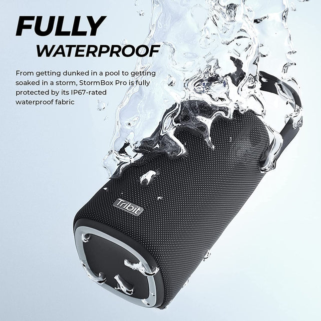 Tribit Stormbox Pro Portable Bluetooth Speaker with High Fidelity 360° Sound Quality, 3 Drivers with 2 Passive Radiators, Exceptional Built-In Xbass, 24H Battery Life, IP67 Waterproof for Outdoors - The Gadget Collective
