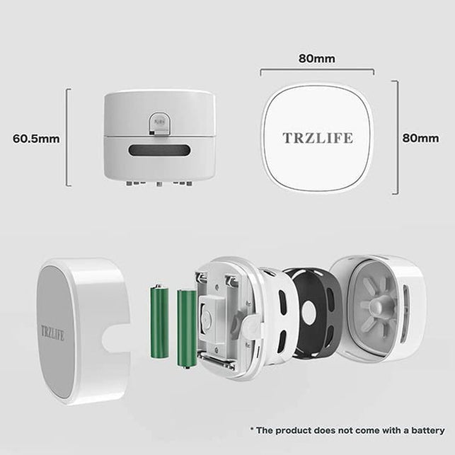 TRZLIFE Desk Vacuum Cleaner Upgraded Mini Table Vacuum Cleaner Mini Vac High Endurance Rechargeable Automatic Energy Saving Quiet Pick up Tiny Items Crumbs Flakes for Drawer Desktop Countertop - The Gadget Collective