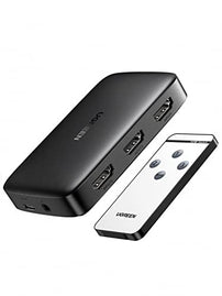 UGREEN HDMI Switch 3 in 1 Out 4K HDMI Switcher Splitter, 4K 30Hz HDMI Switch with Remote HDMI 3 Port Box Hub Supports HDR CEC 3D HDCP1.4, Compatible with PS5 PS4 Xbox Fire Stick Roku Apple TV PC - The Gadget Collective
