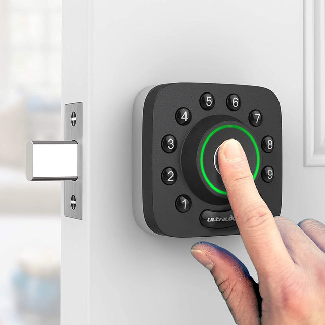 ULTRALOQ U-Bolt Pro Bluetooth Fingerprint and Keypad Electronic Smart Deadbolt Door Lock - The Gadget Collective