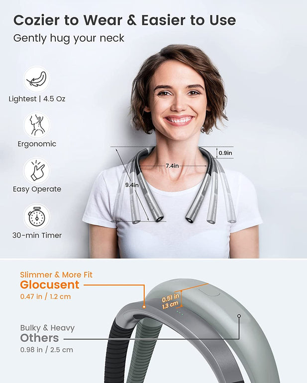 Upgraded LED Neck Reading Light, Book Light for Reading in Bed, 30-Min Timer, 3 Colors & 3 Brightness Adjustable, Rechargeable & Long Lasting, Perfect for Reading, Knitting & Repairing - The Gadget Collective