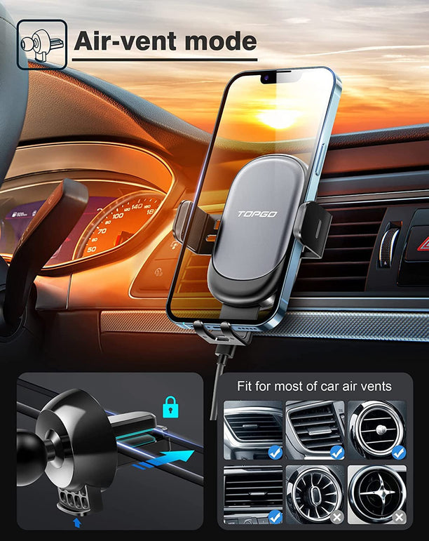 [Upgraded] TOPGO Cup Holder Phone Mount Wireless Charger,Universal Cell Phone Holder Car Charger Wireless-Charger-Cup-Phone-Holder Fast Charging for Iphone11/11 Pro/11 Pro Max, Samsung Galaxy Black - The Gadget Collective