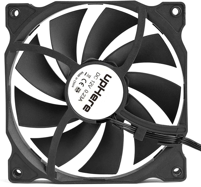 upHere 3-Pack Long Life Computer Case Fan 120mm Cooling Case Fan for Computer Cases Cooling-12BK3-3 - The Gadget Collective