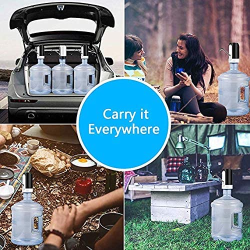 Urdonda Water Bottle Pump, USB Charging Automatic Drinking Water Pump Portable Electric Water Dispenser Water Bottle Switch for Universal 5 Gallon Bot - The Gadget Collective