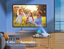 VANKYO Leisure 530W Native 1080P Projector, Full HD 5G WiFi Projector Supports 4K & Synchronize Smartphone Mirroring, Portable Projector Compatible with TV Stick, HDMI, USB, PS5, Laptop, iOS & Android