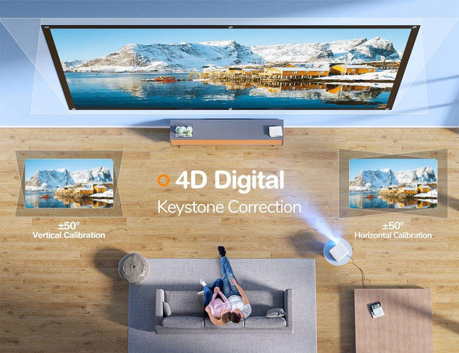 VANKYO Leisure E30WQ Native 1080P Projector, Full HD 5G WiFi Projector Supports 4K & Synchronize Smartphone Mirroring, Portable Projector Compatible wi - The Gadget Collective
