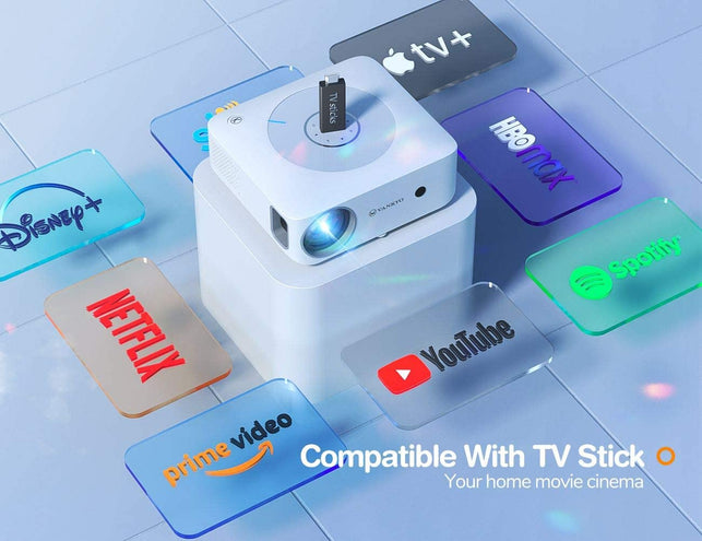 VANKYO Leisure E30WQ Native 1080P Projector, Full HD 5G WiFi Projector Supports 4K & Synchronize Smartphone Mirroring, Portable Projector Compatible wi - The Gadget Collective