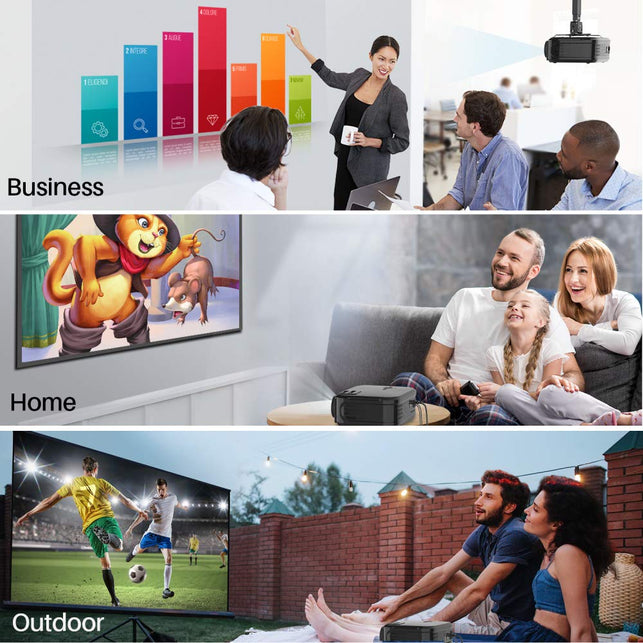 VANKYO Performance V620 Native 1080P Projector, with 5500 Lux 200" Display 50,000 Hours LED, Compatible with TV Stick, HDMI, X-Box, Laptop, iPhone And - The Gadget Collective