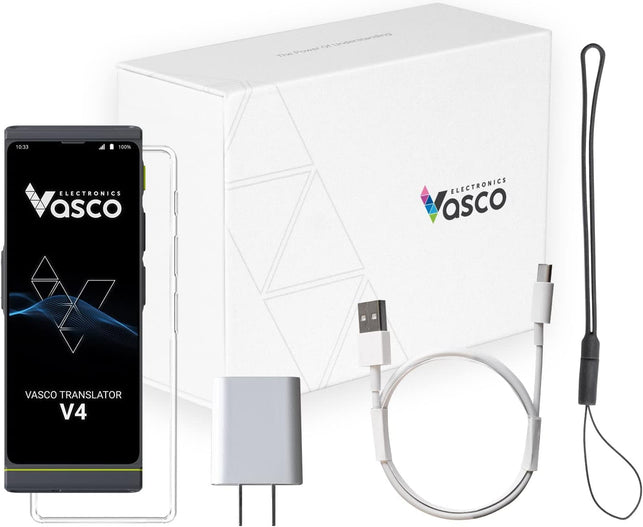 Vasco V4 Language Translator Device | 108 Languages | Free Lifetime Internet for Translations in Almost 200 Countries | Model 2022 - The Gadget Collective