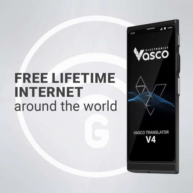 Vasco V4 Language Translator Device | 108 Languages | Free Lifetime Internet for Translations in Almost 200 Countries | Model 2022 - The Gadget Collective