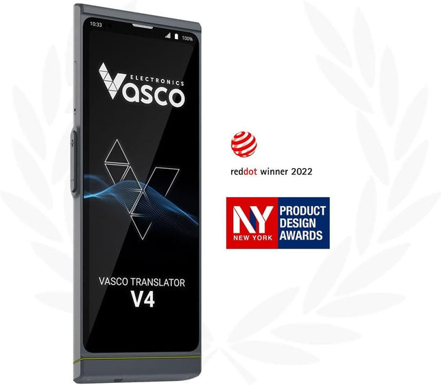 Vasco V4 Language Translator Device | 108 Languages | Free Lifetime Internet for Translations in Almost 200 Countries | Model 2022 - The Gadget Collective