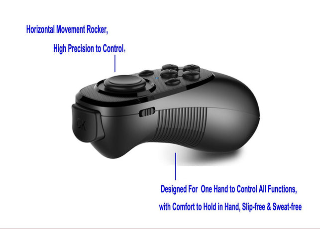 VR Remote Controller Gamepad Bluetooth Control VR Video, Film, Game, Selfie, Flip E-book/PPT/Nook page, Mouse, in Virtual Reality Headset - The Gadget Collective