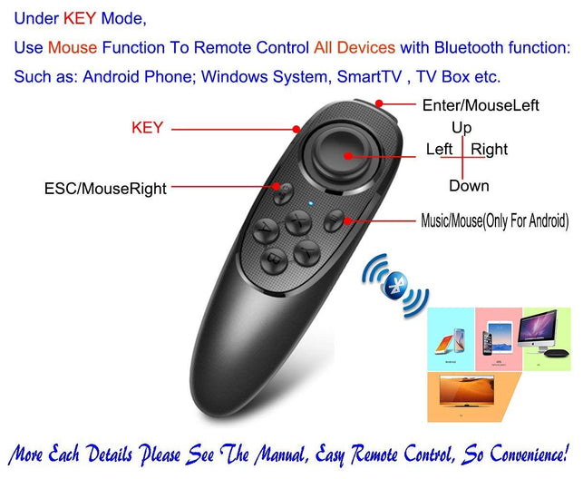 VR Remote Controller Gamepad Bluetooth Control VR Video, Film, Game, Selfie, Flip E-book/PPT/Nook page, Mouse, in Virtual Reality Headset - The Gadget Collective