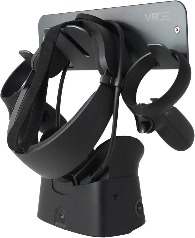 VRGE VR Wall Mount Storage Stand Hook - for Meta/Oculus Quest 2 - Rift - Rift-S - Quest - HTC Vive - Vive Pro - Playstation VR - Valve Index - Vive Cosmos and Mixed Reality Headsets - The Gadget Collective