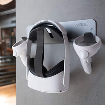 VRGE VR Wall Mount Storage Stand Hook - for Meta/Oculus Quest 2 - Rift - Rift-S - Quest - HTC Vive - Vive Pro - Playstation VR - Valve Index - Vive Cosmos and Mixed Reality Headsets - The Gadget Collective