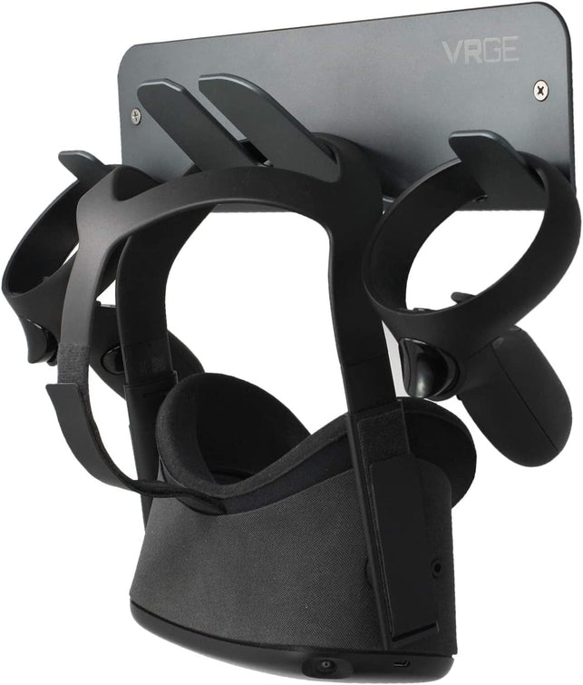 VRGE VR Wall Mount Storage Stand Hook - for Meta/Oculus Quest 2 - Rift - Rift-S - Quest - HTC Vive - Vive Pro - Playstation VR - Valve Index - Vive Cosmos and Mixed Reality Headsets - The Gadget Collective