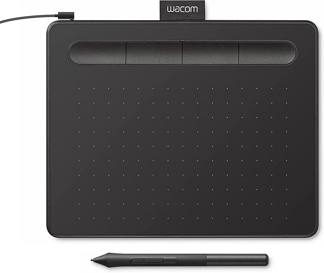 Wacom Intuos Small Graphics Drawing Tablet, Includes Training & Software; 4 Customizable Expresskeys Compatible with Chromebook Mac Android & Windows, Drawing, Photo/Video Editing, Design & Education - The Gadget Collective