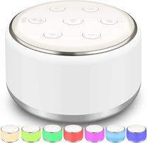 White Noise Machine for Sleeping Baby Kids – Portable Sound Machine with Night Light, USB Rechargeable, 34 Soothing Noises, Auto-Off Timer, Sleep Machine for Adults Babies Lullaby Travel Home - The Gadget Collective