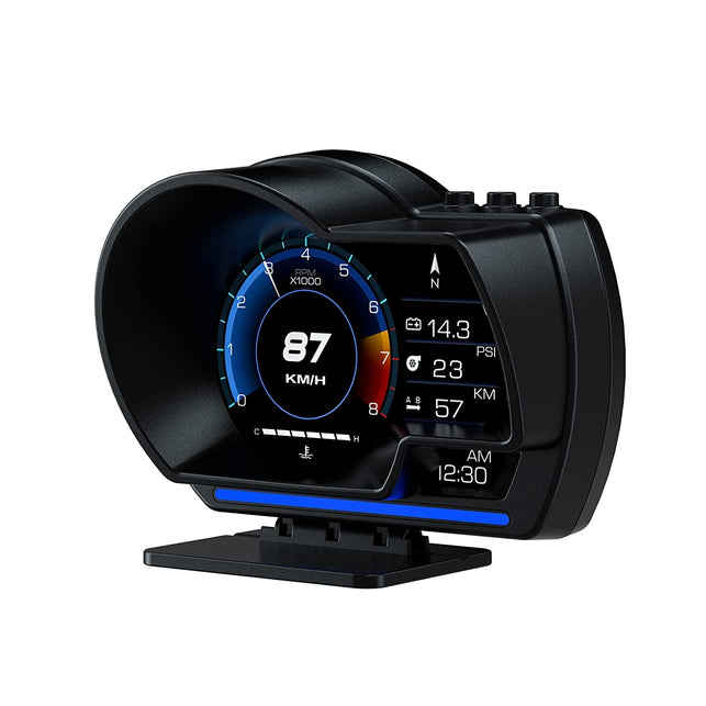 Wiiyii Car HUD Head up Display P6, OBD+GPS Smart Gauge, Works Great for Most Cars (190 Grams) - The Gadget Collective