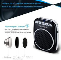 Winbridge WB001 Portable Voice Amplifier with Headset Microphone Personal Speaker Mic Rechargeable Ultralight for Teachers, Elderly, Tour Guides, Coaches, Presentations, Teacher - The Gadget Collective